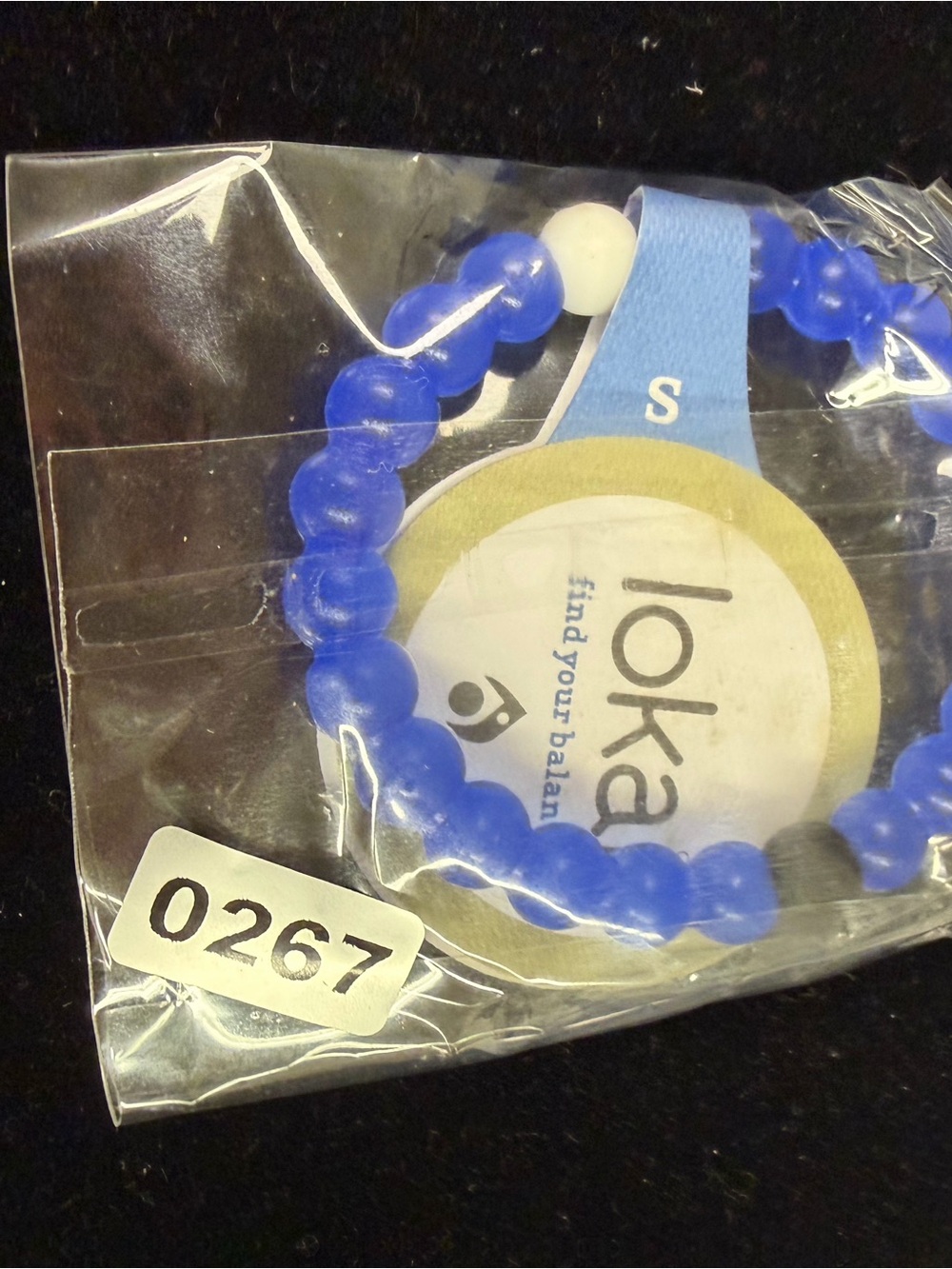 Lokai Kids Blue and White Beaded Bracelet